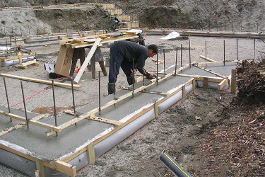 Fab-Form Fastfoot Prevents Concrete Damage, Fabric Formwork for concrete footings and pad edging in CO